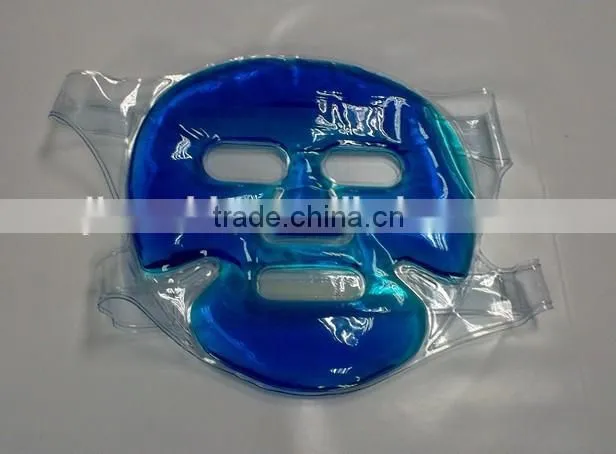 Ice Beads Cooling Gel Face Mask / Gel Beads Hot Cold Massage Face Mask