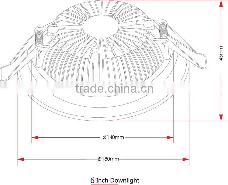 6 inch 12W 15W cheap price AC no driver led downlight