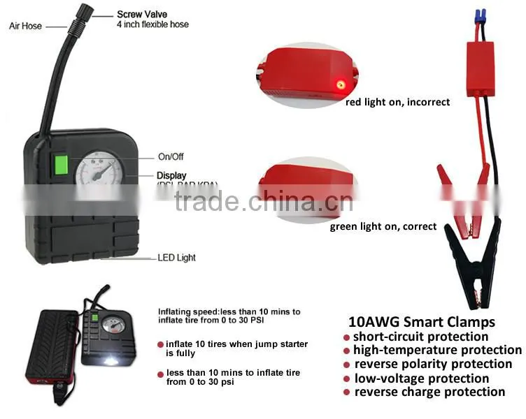 2015 portable car emergency tool kit portable power jump starter