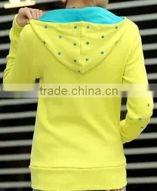 Hot Sell hoodie jacket New Fashion Women Outerwear sport coat with hat
