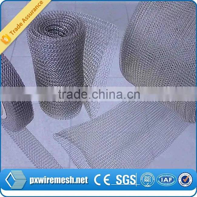 Hot galvanized knitted stainless steel wire mesh made in China