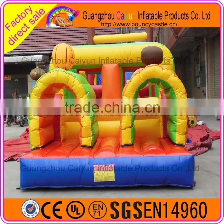 Crazy jumping sport for rental inflatable assault obstacle game