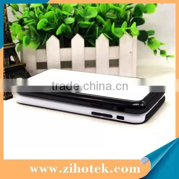 2 in 1 Sublimation Silicon mobile phone case for iphone 6 plus