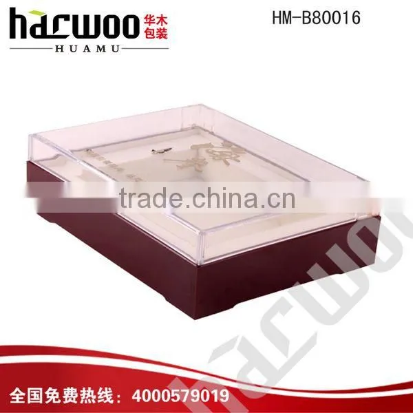 wooden storage boxes with acrylic lid