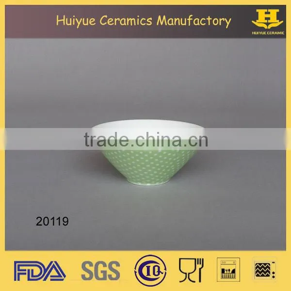 ceramic decal printing round snack dish set