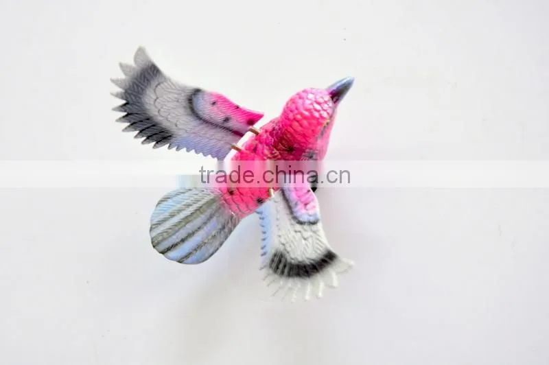 Pearl Powder 4 inch Plastic Art Bird Fridge Magnet, Bird Decoration, Wedding Door Gift
