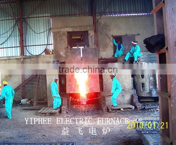 1500KG electric induction melting furnace for aluminum copper iron