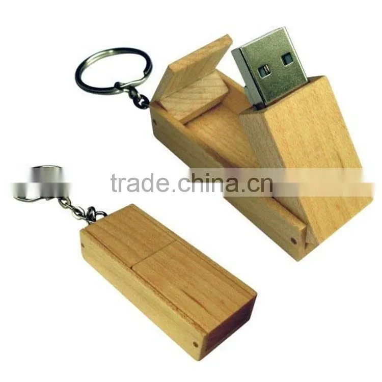 Eco friendly wooden usb drive , Tipper wooden USB flash drive, 1GB USB flash drive