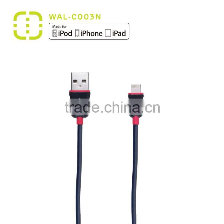 mfi certificated cable for iphone 5 for charging and sync data