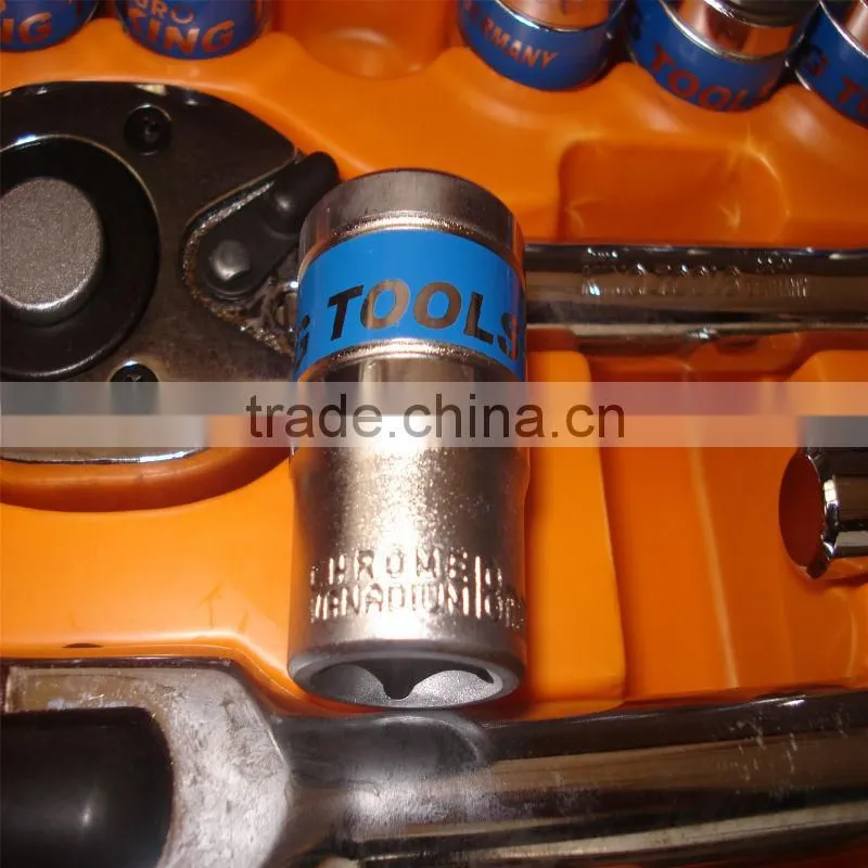 24pcs 1/4" CHROME VANADIUM Hand Socket set