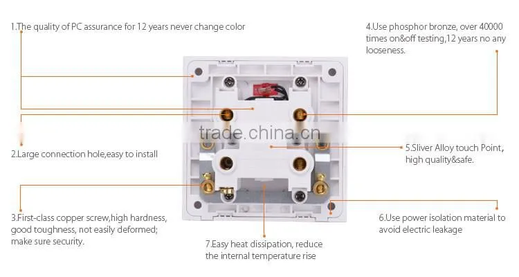 Australia standard smart home high power wall switch