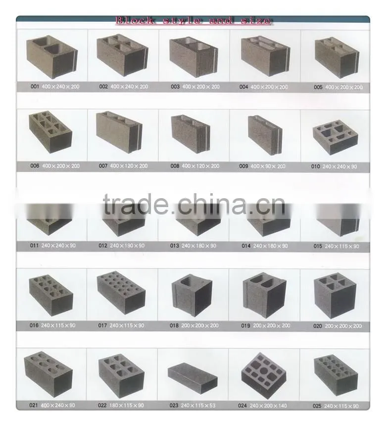 high quality QT40-3 egg layer hollow block making machine price for sale