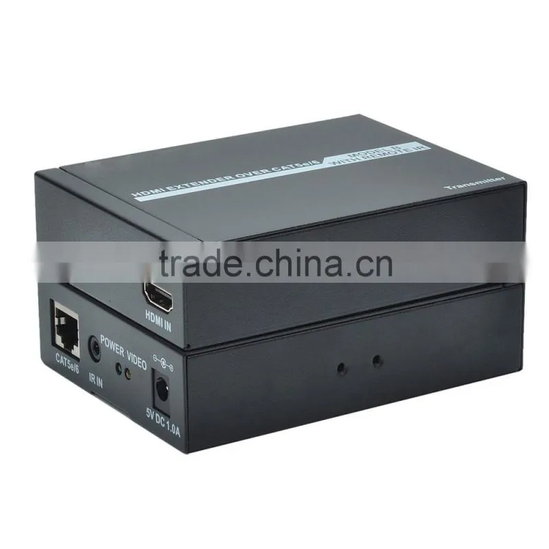 High Cost-effective HDMI Extender over Cat 5e/6 with IR Remote Control