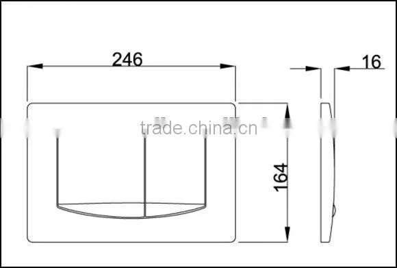 Bathroom Toilet Dual Flush Plate for Concealed Cistern made in China
