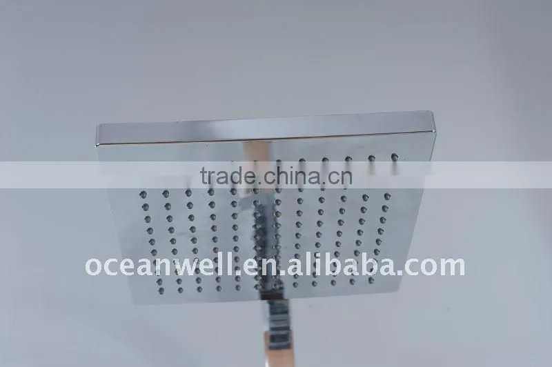 Simple square Rain shower set with hand shower and head shower