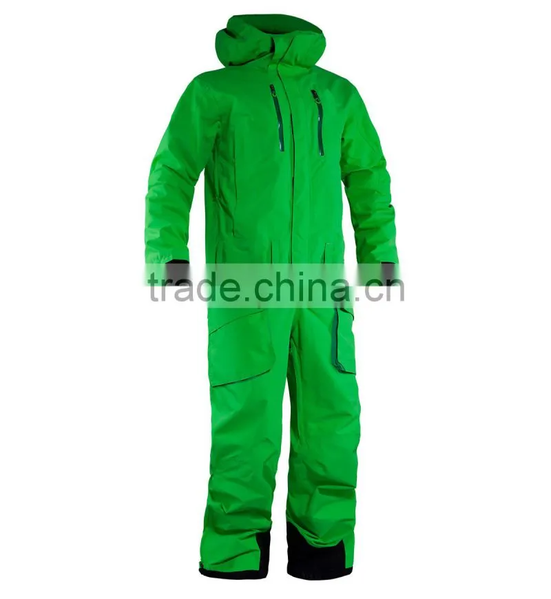 Men waterproof one piece professional ski wear