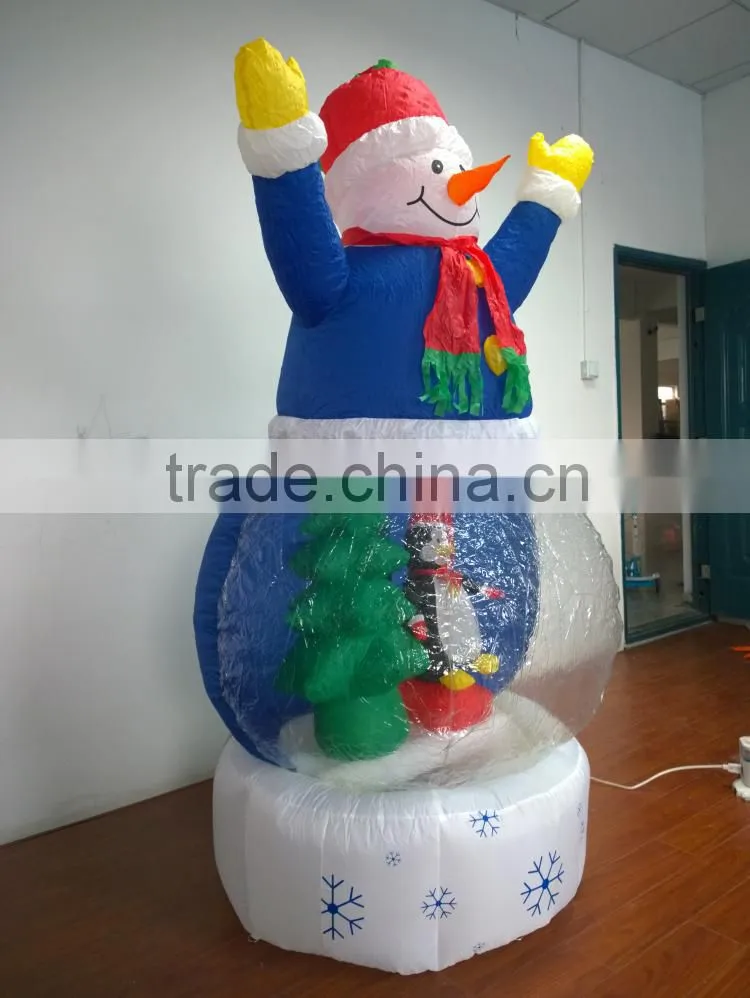 DJ-XT-62 inflatable animation air blown kaleidoscope frosty the snowman scene christmas decoration