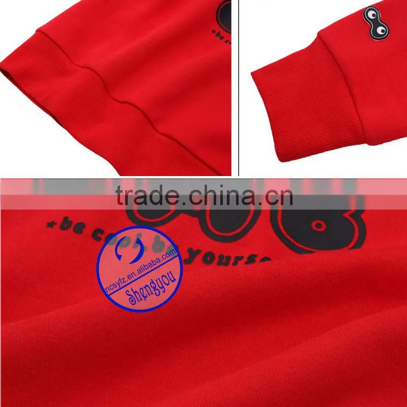 2015 Custom High Quality Mens Pullover Sweatshirts with Printed