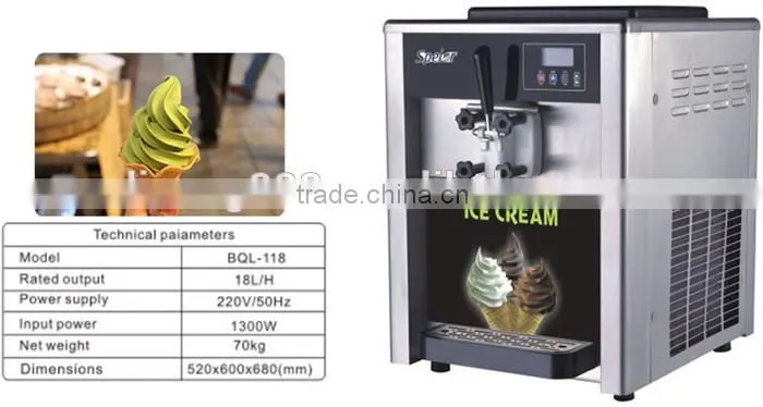 Low-temperature effect gelato ice cream machine