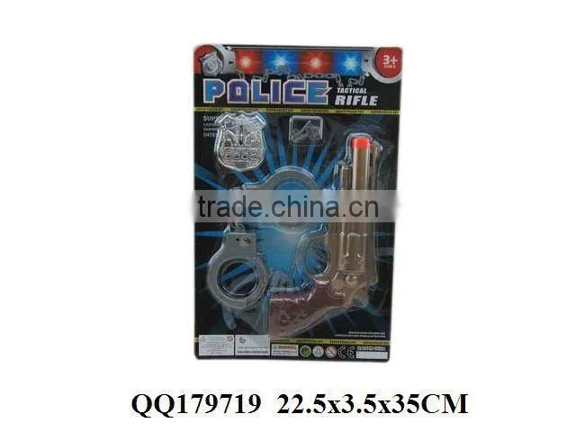 Lifelike police play set, plastic police game