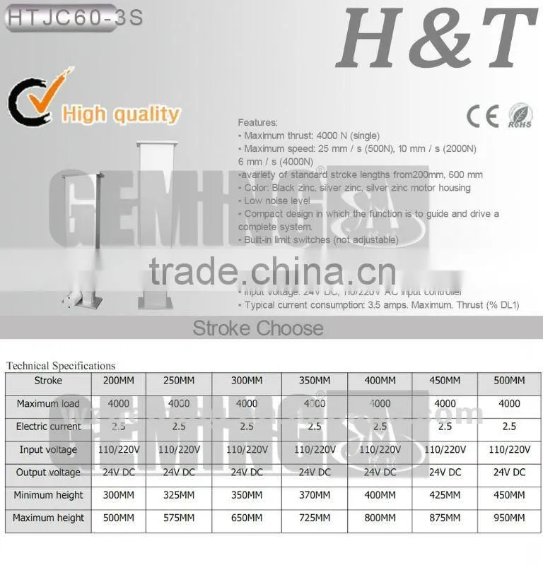 Exclusive take samples lifting column metal podium customer requirements of European electric hoist