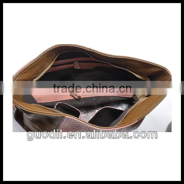 Top selling handbags ladies 2014 brand leather mature women handbags made in China