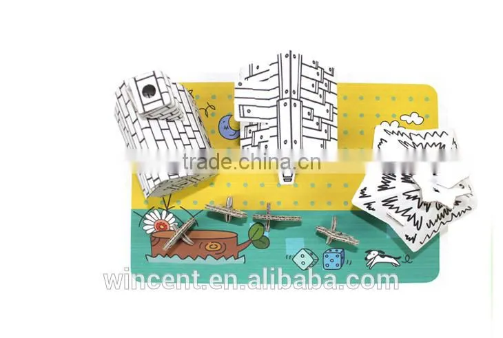 Kids DIY Painting 3D Puzzle