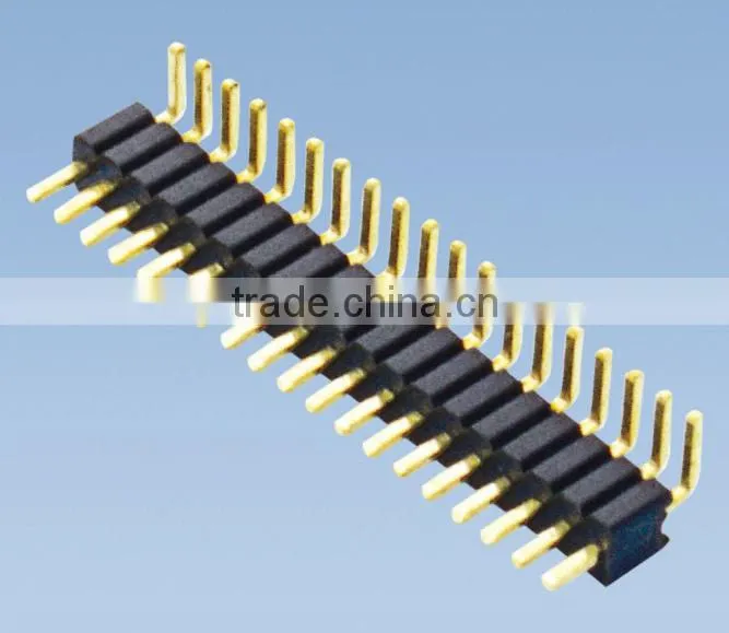 Pitch 1.0mm Single Row Pin Header 180 Degree H=1.0