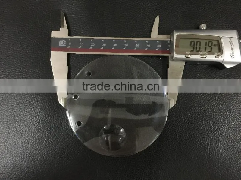 Acrylic magnifying glasses,diameter 90mm double convex optical lens
