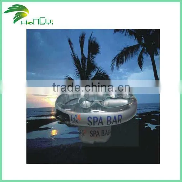 Beautiful Shape Design Hongyi Inflatable Floating Pool Bar
