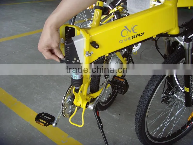 26 inch Mountain Folding Electric Bicycle with 250W Brushless Motor and Alloy Aluminum Frame XY-TDE09Z