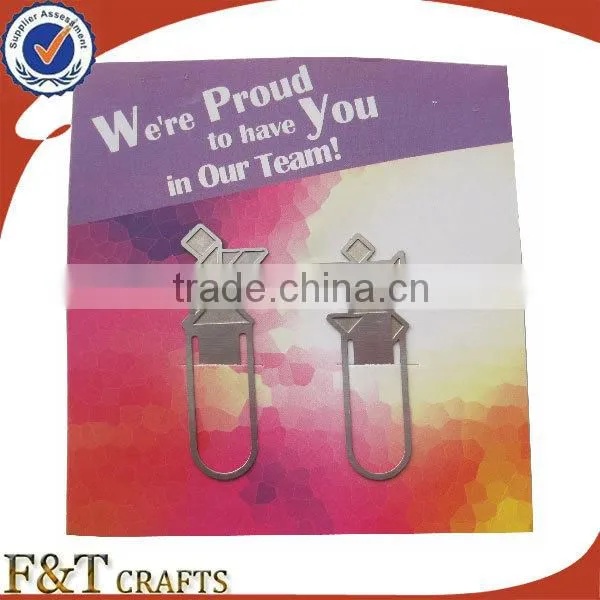 china custom personalized gifts promotional metal bookmark for books