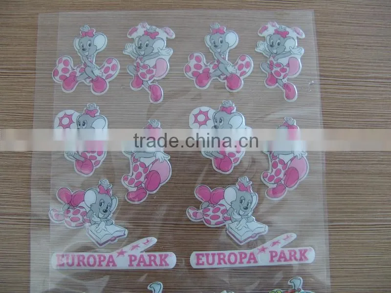 interesting cartoon shape 3D foam sticker/christmas foam sticker for promotional gift