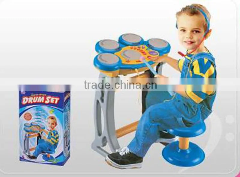 Hot Sale Plastic Electronic Drum Toys with Organ Keyboard