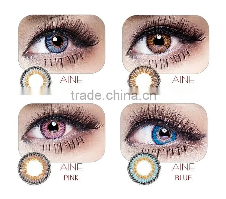 2016 FANCY large best china circle color contact lenses Accept mix colors