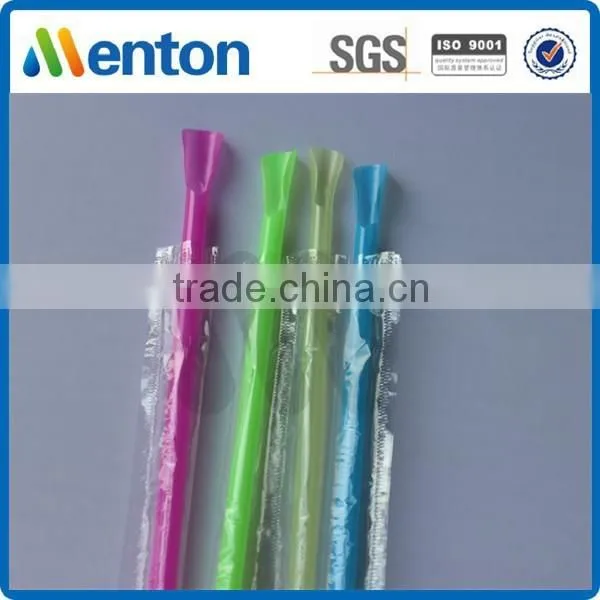 colorful plastic crazy spoon straws