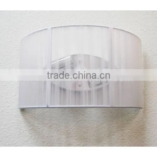 UL CUL Listed Up And Down Wall Light With White Organza Shade For Hotel Room W80143