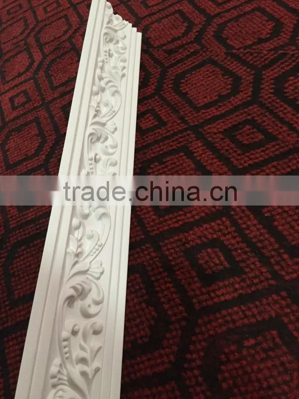 2015 PU mouldings for home decoration ceiling cornice hall celling hot sale