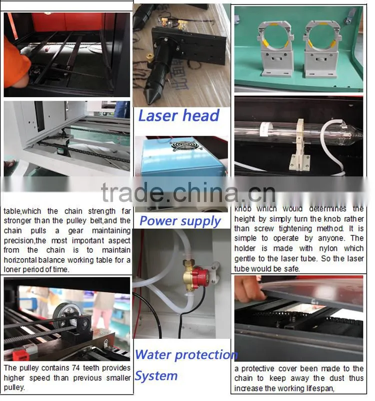 50w co2 laser engraving and cutting machine for leather,rubber,wood,plastic and nonmetal materials