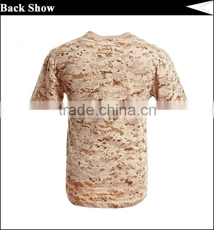 Desert camouflage military t shirts