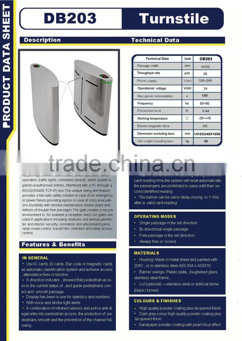 pedestrian traffic flap barrier gate flap turnstile baffle gate acrylic entrance gate design