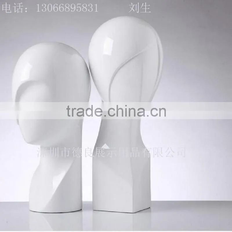 blue display mannequin heads store sell mannequin head hat display rack