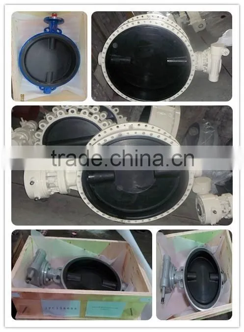 high temperature stainless steel 304 eccentric flange connection Seated Butterfly Valve