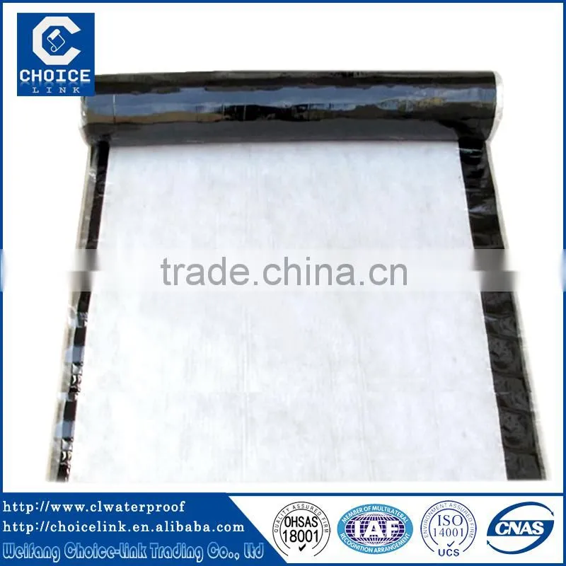 PET self adhesive bitumen waterproofing felt