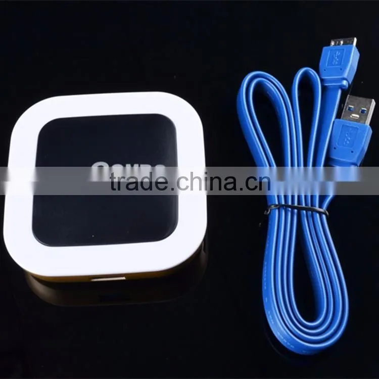 USB 3.0 combo usb hub with led display multi-functional card reader