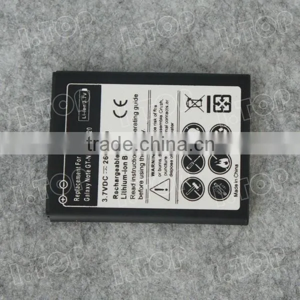 Backup battery for Samsung Galaxy Note1 N7000 I9220 ,3.7V 2600mAh,18 months warranty