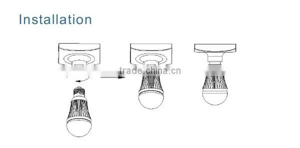 2016 NEW 9W A19 Led Bulb with battery from Shenzhen factory