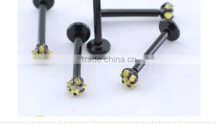 hot sale!Natural colorful magnetic lip piercing