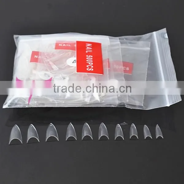 500pcs/bag eagle nail tips,wholesale pointed nail tips