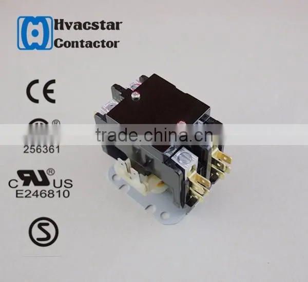 Definite Purpose air conditioning contactor 2Pole 40Amp 24VAC hot sale 2016